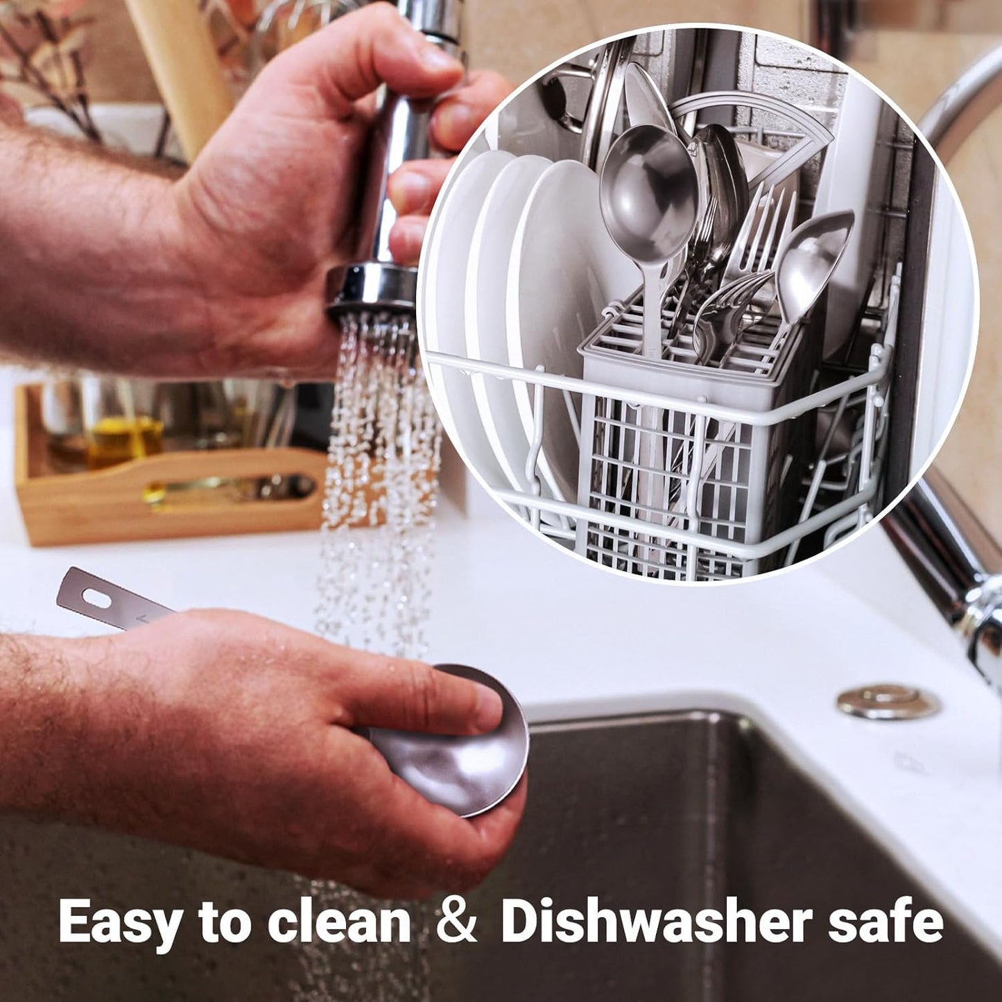 4Pcs Coffee Scoop Spoon - 1 Tablespoon 15ML Stainless Steel Long Handle Measuring Spoons for Ground Coffee, Loose Tea and Powder