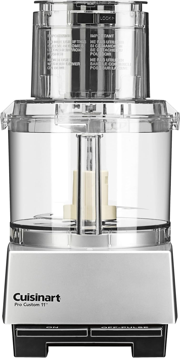 Cuisinart Food Processor, Pro Custom 11 Cup, Brushed Chrome, DLC-8SBCYP1