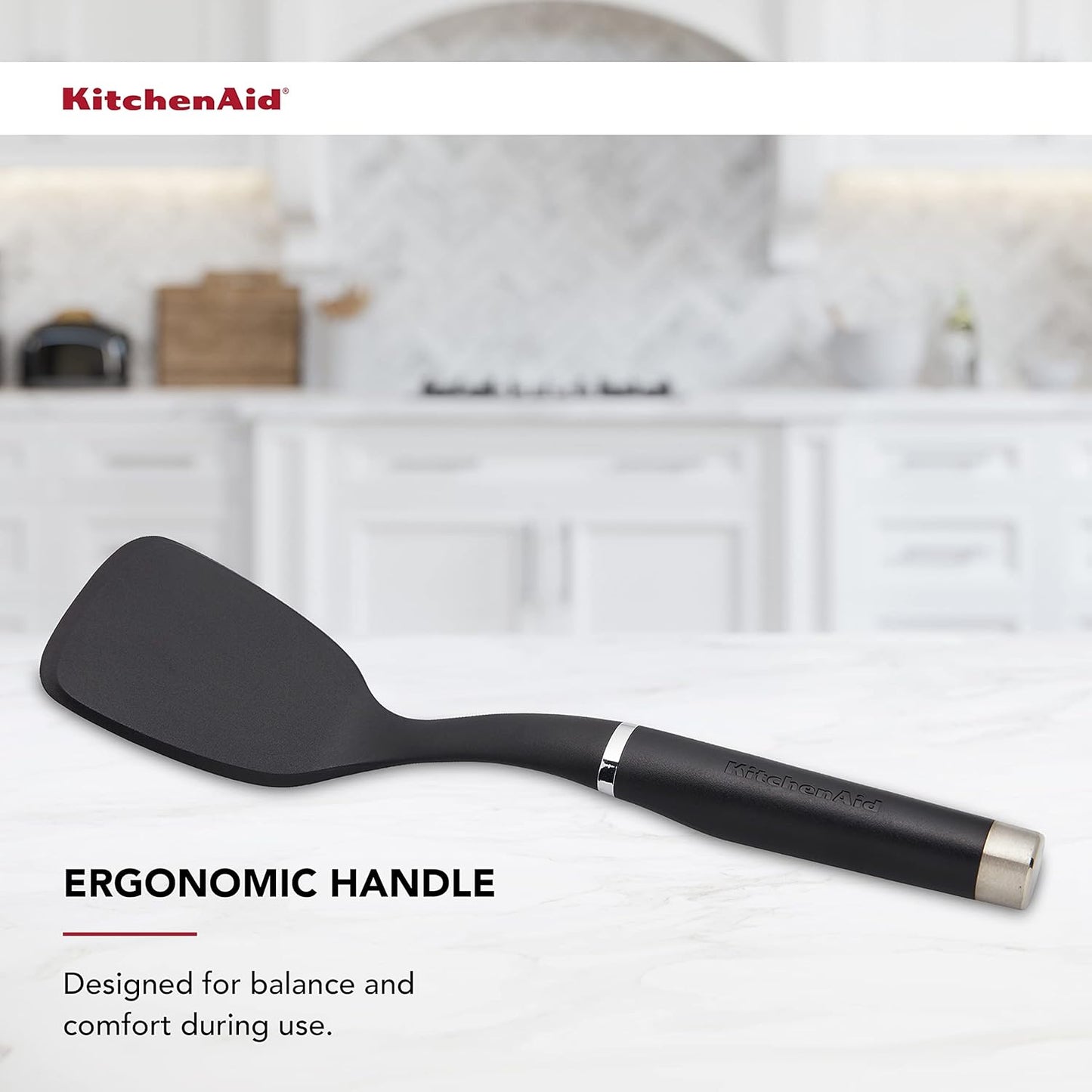 KitchenAid KO015OHOBA Gourmet Nylon Short Turner,Matte Black