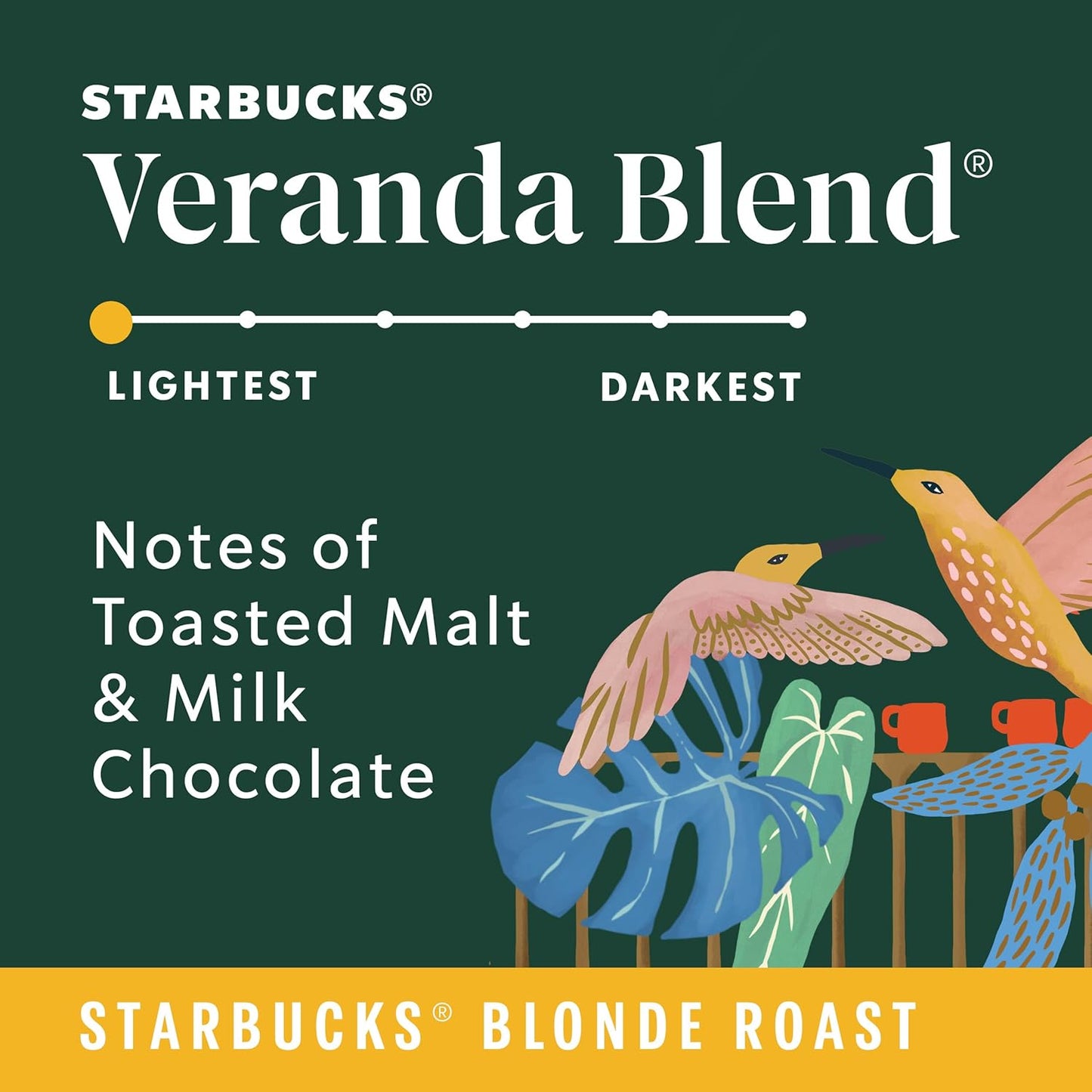 Starbucks Coffee Company Veranda Blend Blond Roast K-Cup Pods - 22 count - 1 box, 22 Count (Pack of 1)