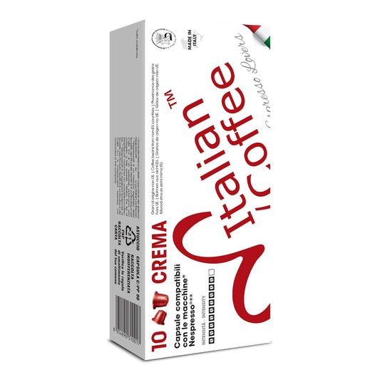 Italian Coffee for Espresso Lovers capsules compatible with Nespresso Original Line machines (Crema Regular, 200 Count (Pack of 1))