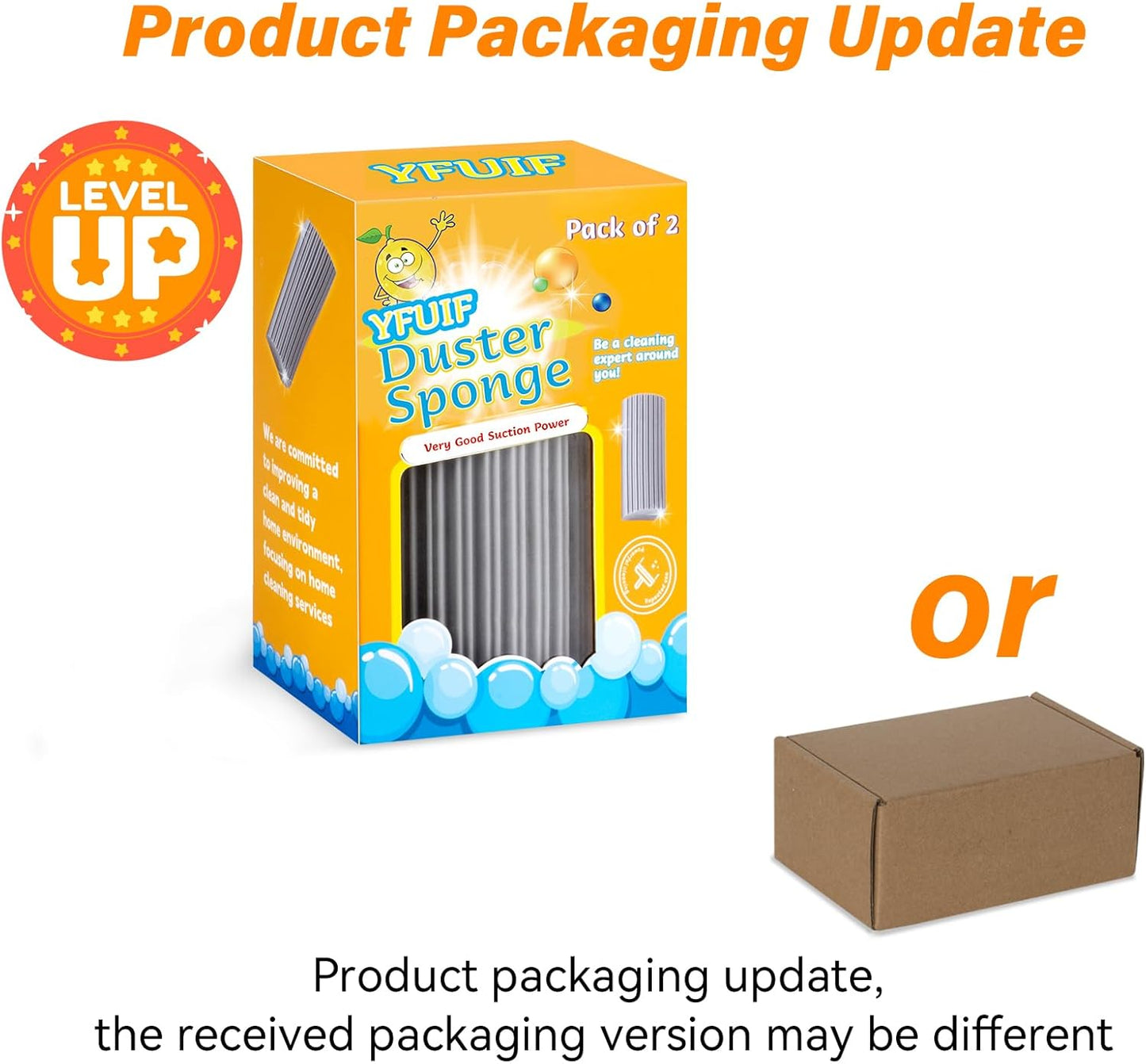 2-Pack Damp Clean Duster Sponge, Magic Sponge Eraser Baseboard Cleaner Tool, Dusters for Cleaning Blinds, Glass, Vents, Railings, Mirrors,Window Track Grooves and Faucets