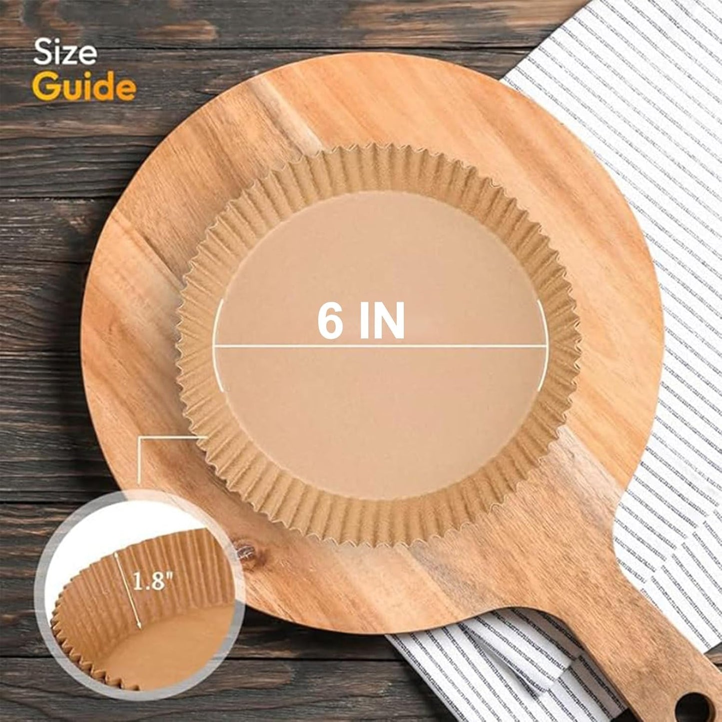 Small Air Fryer Liners Disposable for 2 3qt Air Fryer, Round Mini Air Fryer Liners for Cosori Gourmia Chefman Air Fryer