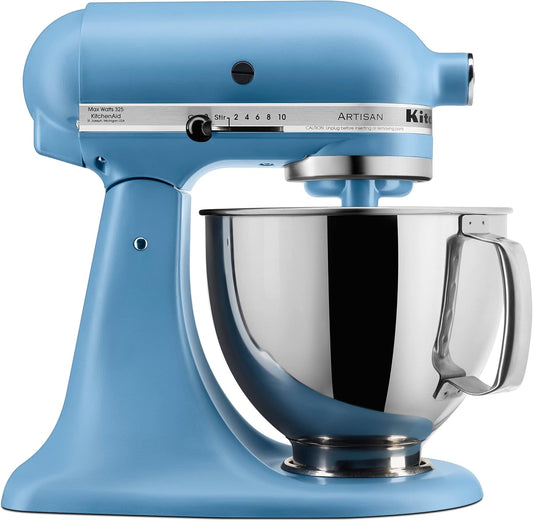 KitchenAid Artisan Series 5 Quart Tilt Head Stand Mixer with Pouring Shield KSM150PS, Blue Velvet