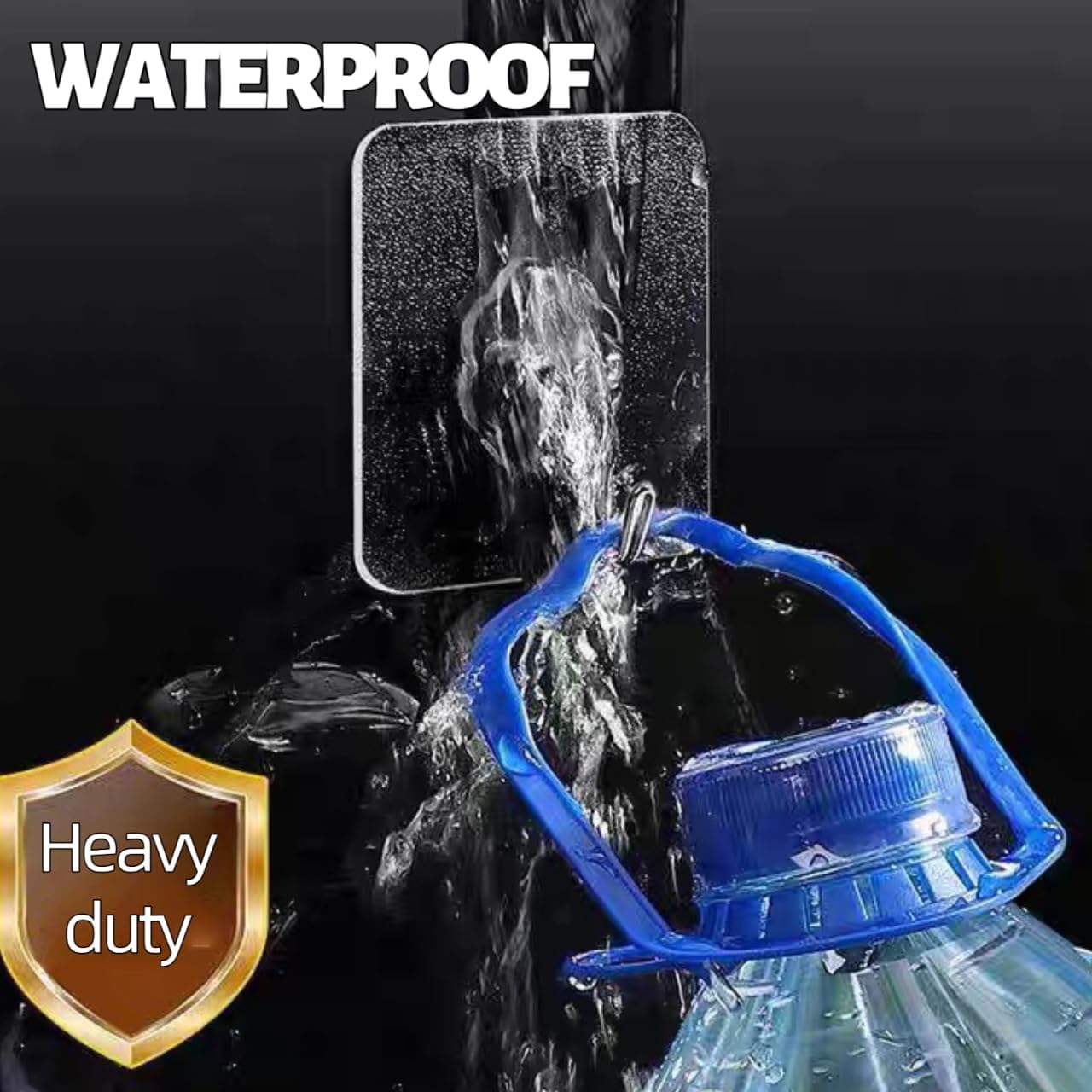 DDMY Hooks for Hanging, 50 Pack Wall Hooks 50lb(Max) Transparent Reusable Waterproof Adhesive Hook for Kitchen Curtain, Towel Hook for Bathrooms, Heavy Duty Self Coat Hook for Walls No Damage