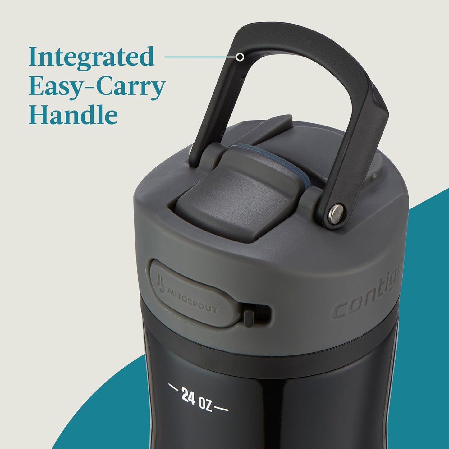 Contigo Ashland 2.0 Water Bottle with AUTOSPOUT Lid 24oz. Licorice