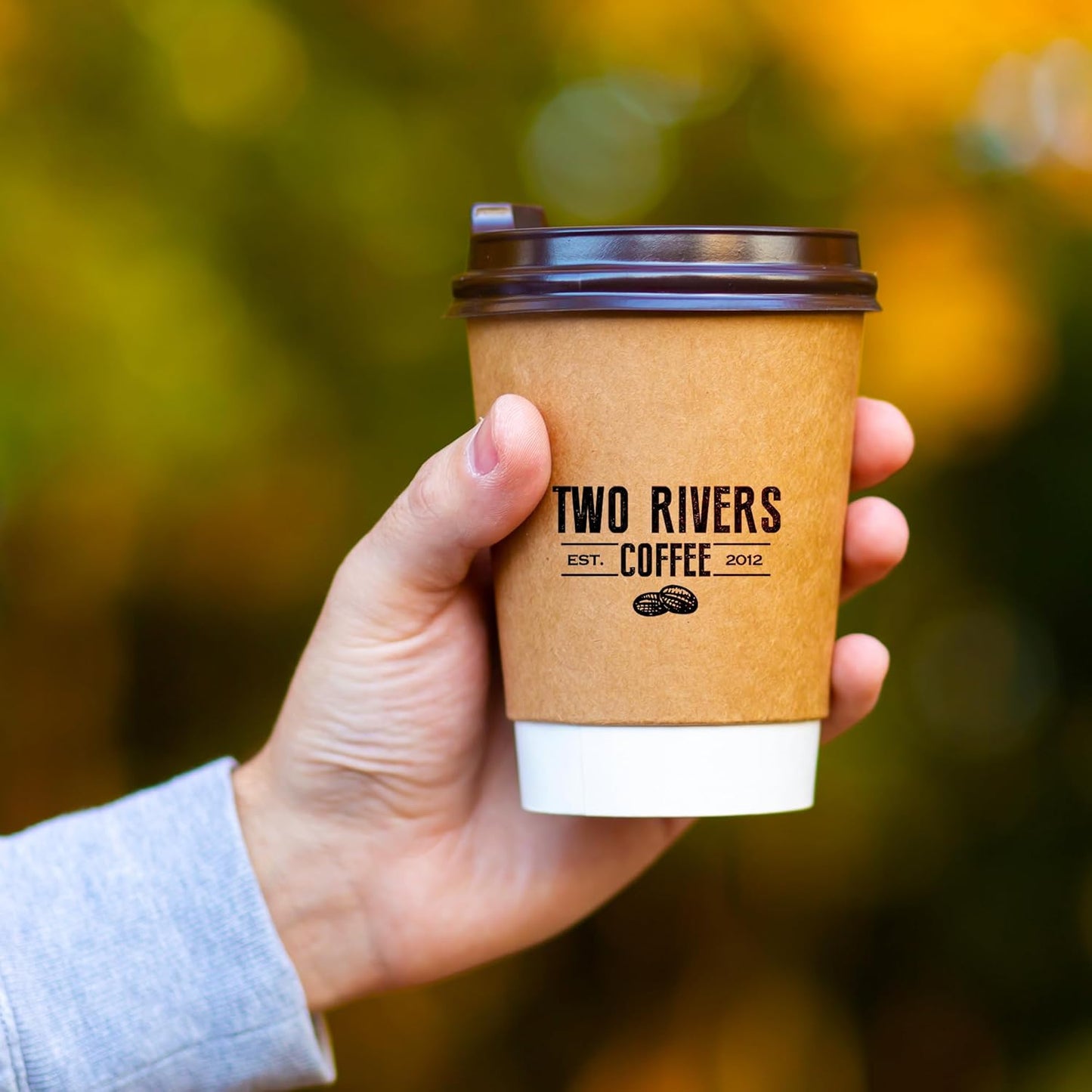 Two Rivers Coffee Single Serve Sampler Pack for Keurig K-Cup Brewers, Assorted Fall Flavors(Coffee, Cocoa, Tea), 40 Count