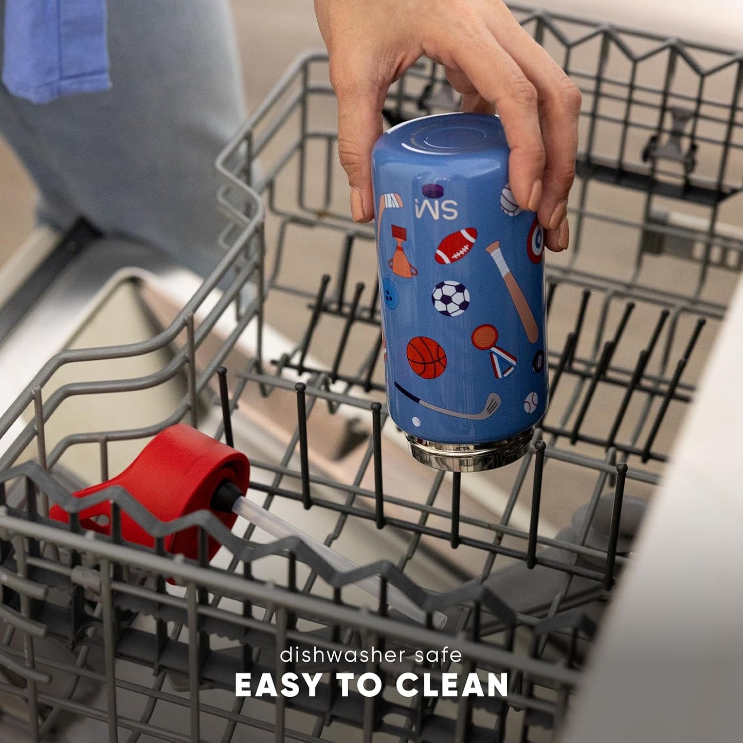 Simple Modern Kids Summit Water Bottle with Straw Lid | Sesame Street 14oz Stainless Steel Cup Insulated Tumbler for Boys, Girls, School | Elmo Says