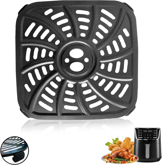 4QT Air Fryer Grill Pan for Gourmia GAF414 Digital Air Fryers, Upgraded Air Fryer Grill Crisper Plate Tray Rack Insert Grate Grid Shelf for 4QT Gourmia Air Fryer, Nonstick, Dishwasher Safe