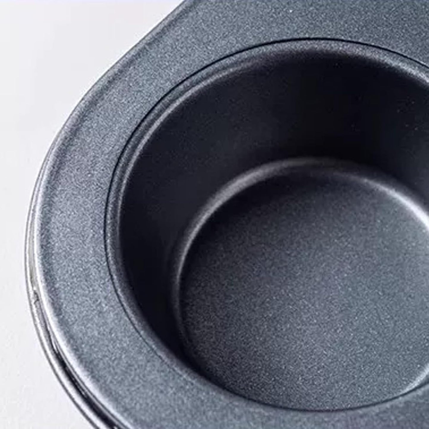 Air Fryer Muffin Pan, Nonstick Cupcake Baking Pan for Counter Top Oven Small Oven, Black, 2 Pack