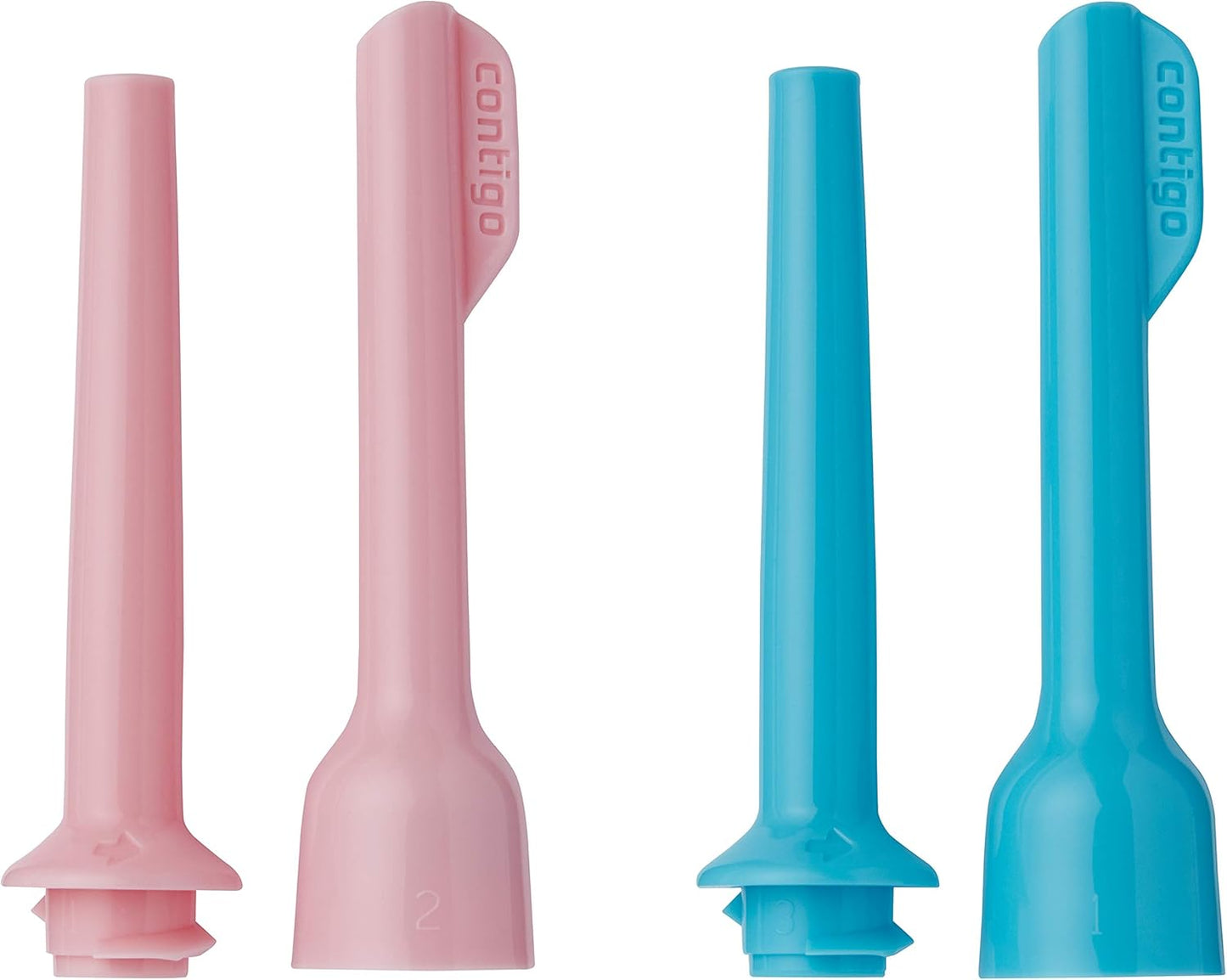 Contigo Kids Spill-Proof 14oz Tumbler with Straw and BPA-Free Plastic, Fits Most Cup Holders and Dishwasher Safe, 2-Pack Strawberry Cream & Blue Raspberry