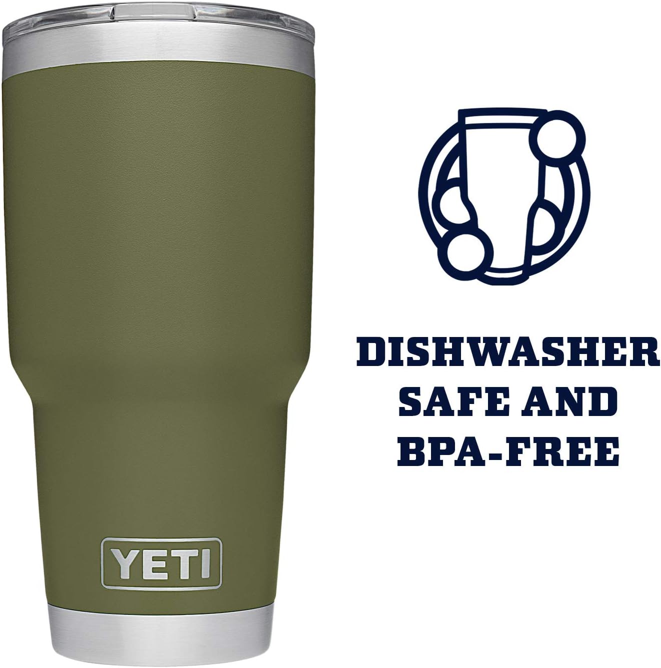 YETI Rambler 30 oz Stainless Steel Vacuum Insulated Tumbler w/MagSlider Lid