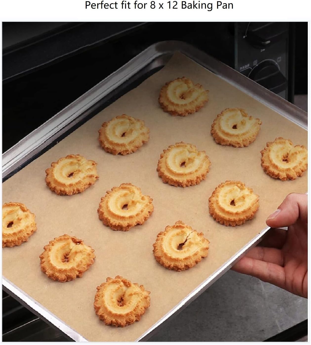 Parchment Paper Baking Sheets, 9 x 13 Inches Precut Unbleached Non-stick Parchment Paper for Baking Cookies, Air Fryer, Grilling, Humbuger and Sandwich Wrap