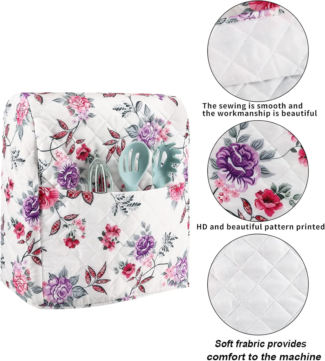 Stand Mixer Cover,Kitchen Mixer Cover Compatible With 5-8 Quart Kitchenaid Hamilton Mixers,Pioneer Woman Kitchen Aid Covers for Stand Mixer,Pioneer Women Kitchen Aid Mixer Assecories