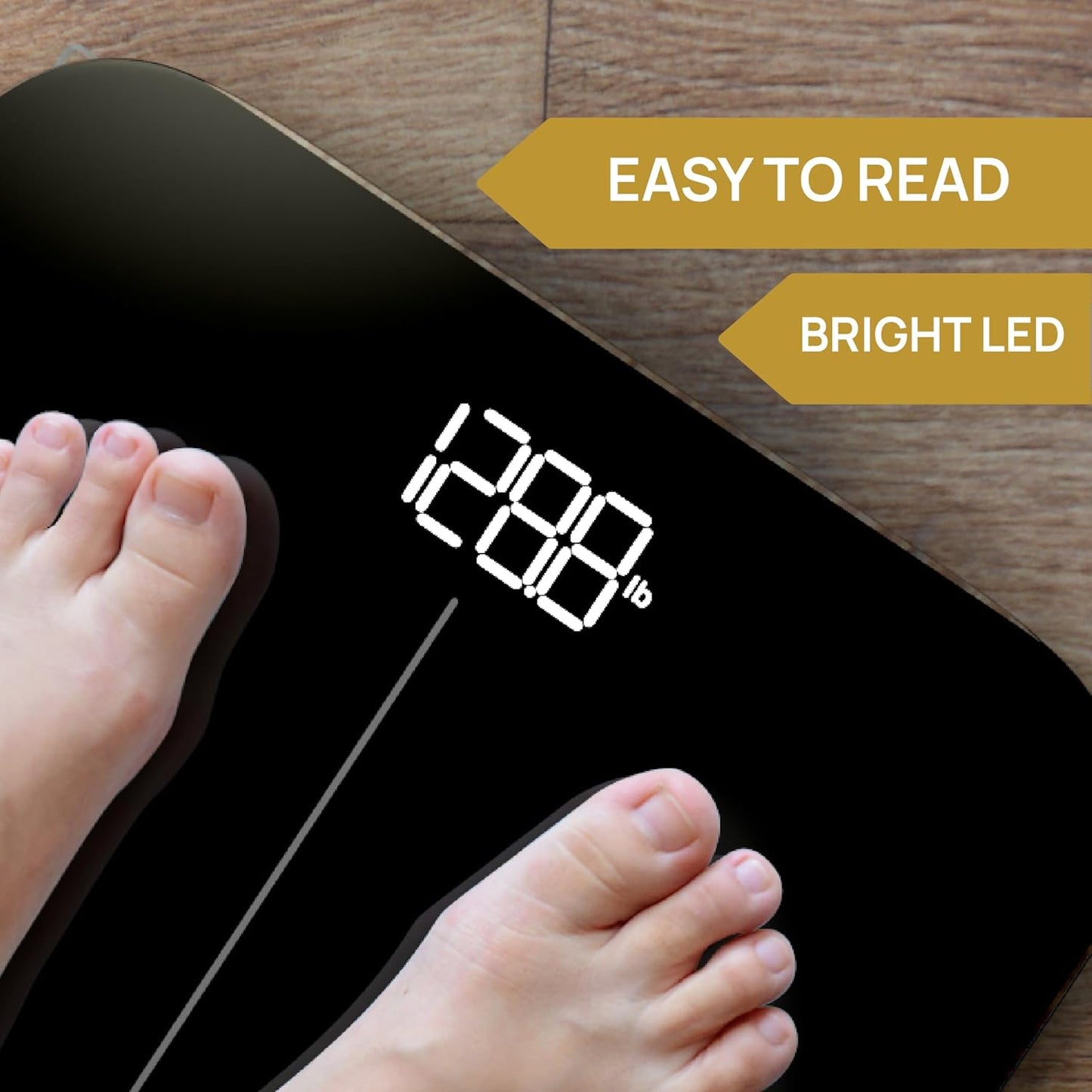 INEVIFIT Premium Bathroom Scale, Highly Accurate Digital Bathroom Body Scale, Precisely Measures Weight up to 400 lbs