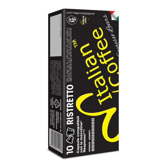 Italian Coffee for Espresso Lovers capsules compatible with Nespresso Original Line machines (Ristretto Regular, 800 Count (Pack of 1))