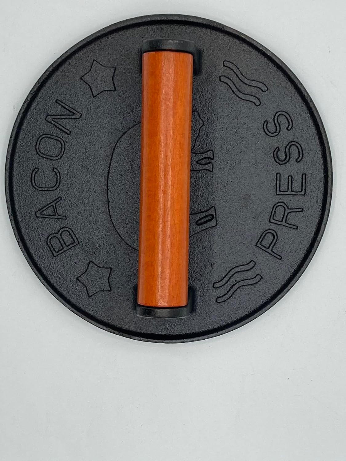 vivicreate 7 inch Burger Smasher,Patty Smasher,Hamburger Smasher Press,Griddle Press, Bacon Press, Grill Press, Burger Press,Meat Press, cast Iron Grill Press, Barbecue Press, with Wooden Handle