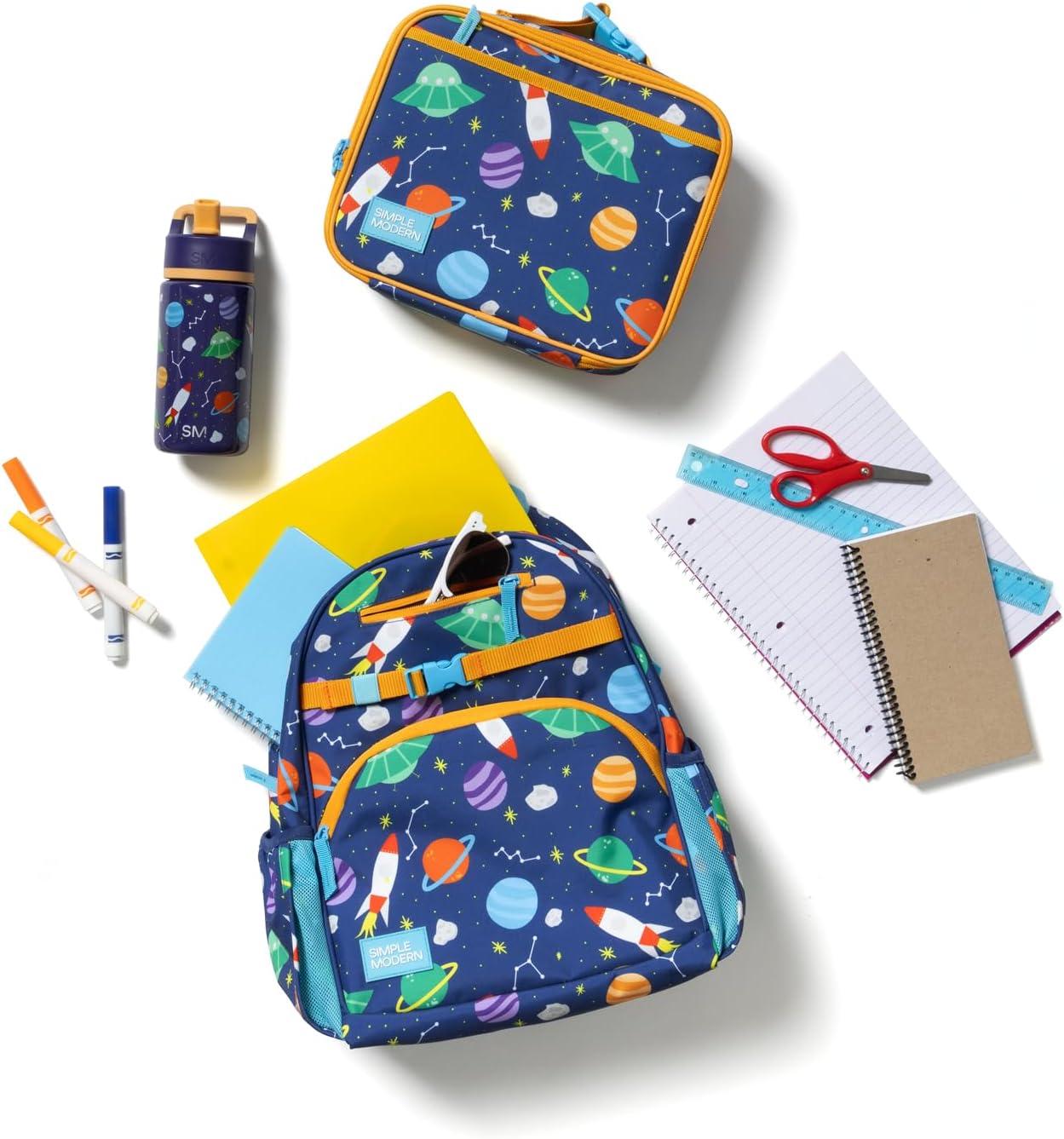 Simple Modern Medium Disney Toddler Backpack for School Girls and Boys | Kindergarten Elementary Kids Backpack | Fletcher Collection | Kids - 15" tall | Ariel's Day Dream