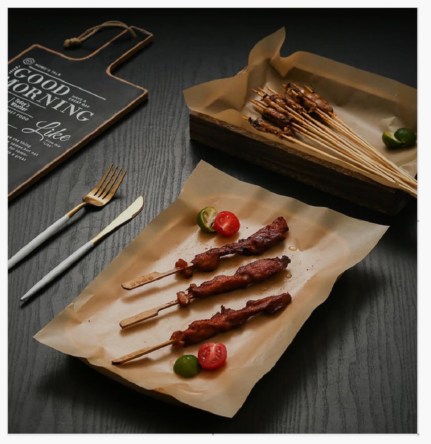 Parchment Paper Baking Sheets, 9 x 13 Inches Precut Unbleached Non-stick Parchment Paper for Baking Cookies, Air Fryer, Grilling, Humbuger and Sandwich Wrap