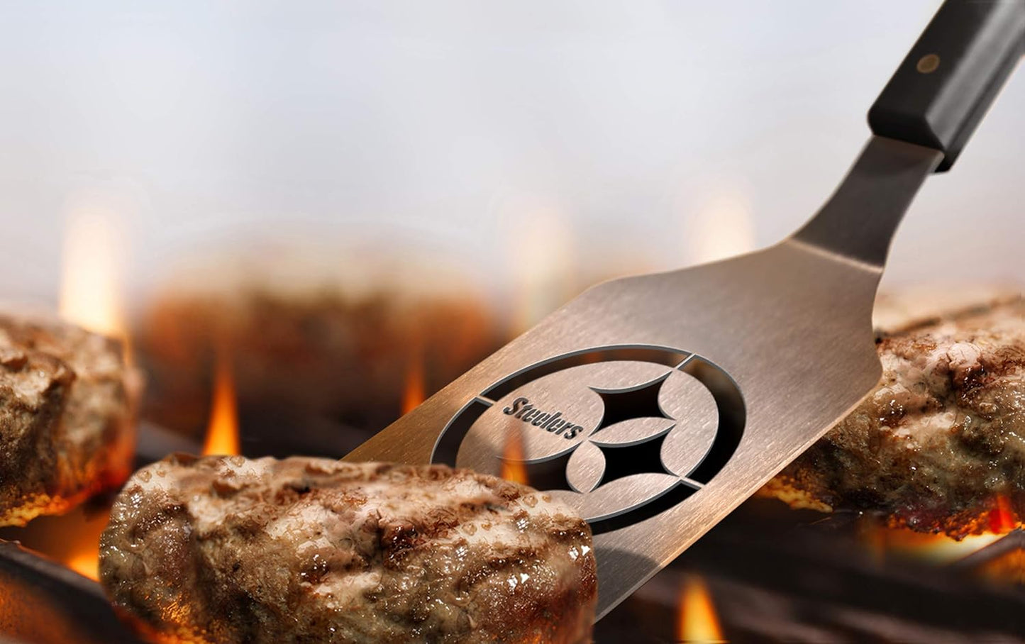 YouTheFan NFL 18" Stainless Steel Sportula (Spatula) with Bottle Opener