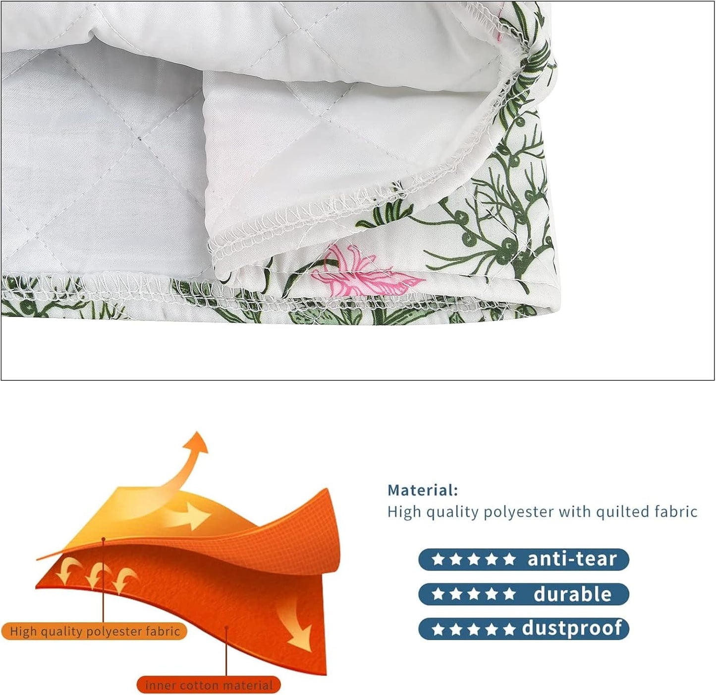 Stand Mixer Cover,Floral and Plants Kitchen Mixer Cover Compatible With 5-8Qt Kitchenaid Hamilton Mixers,Spring Summer Kitchen Decor,Kitchen Aid Mixer Covers,Pioneer Woman Kitchen Aid Mixer Assecories