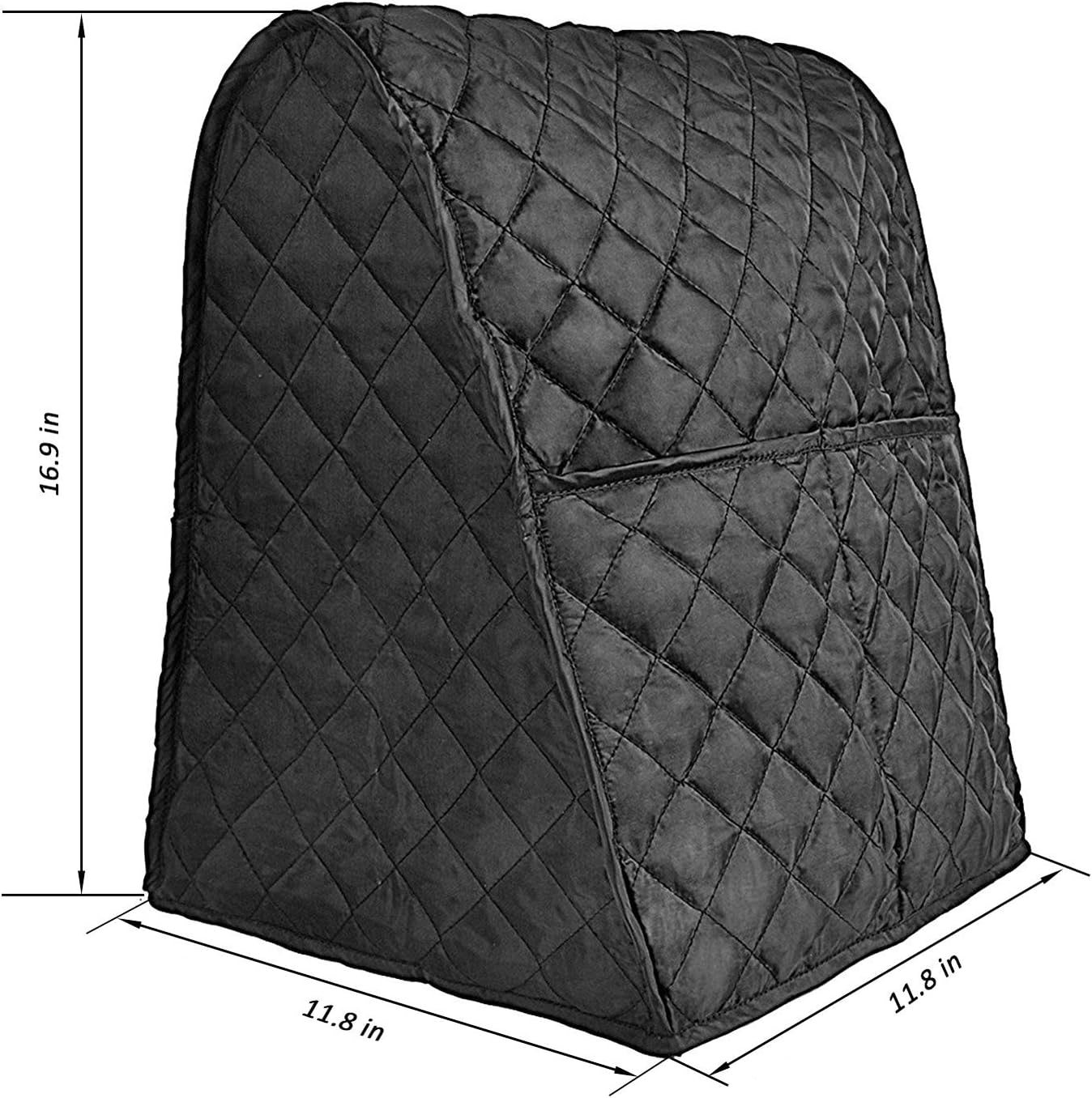 Stand Mixer Dust-proof Cover with Organizer Bag for KitchenAid Mixer to Keep Clean and Safe(Black)