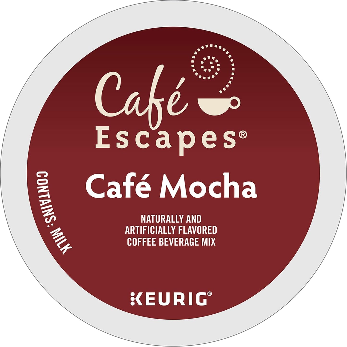 Café Escapes Café Mocha Coffee Beverage, Single-Serve K-Cup Pods, 60 Count