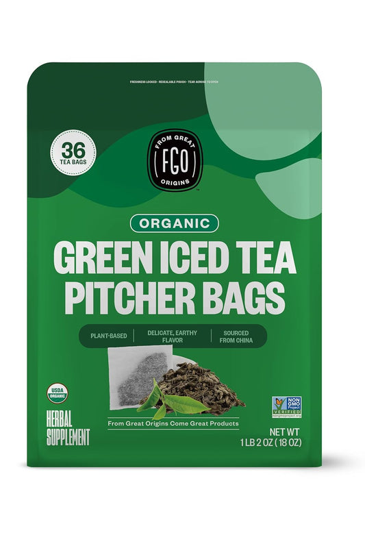 FGO Organic Matcha Green Tea Powder, Japanese Culinary Grade for Cooking, Baking, and Smoothies, 4 Ounce Resealable Bag, Packaging May Vary (Pack of 1)