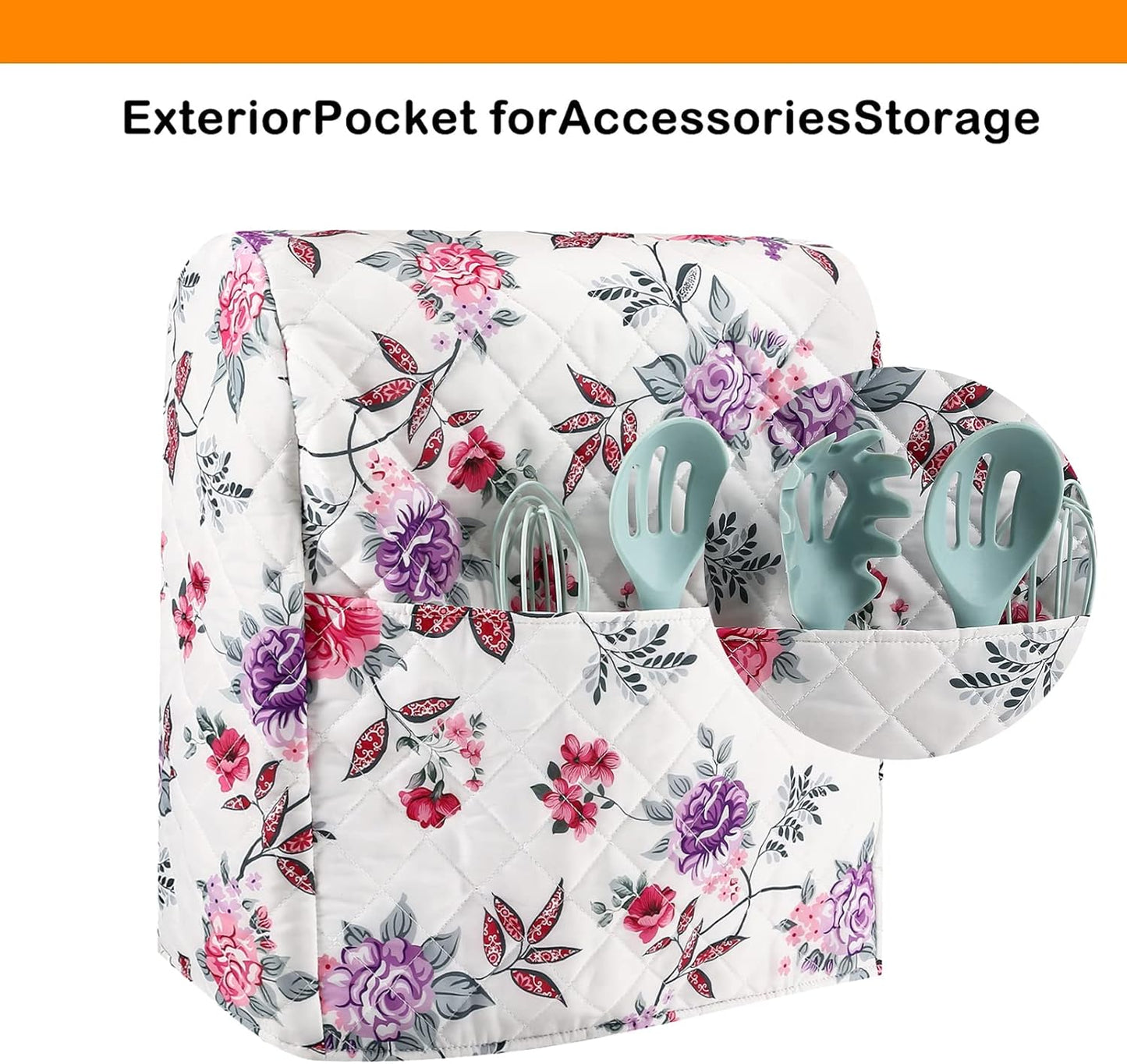 Stand Mixer Cover,Kitchen Mixer Cover Compatible With 5-8 Quart Kitchenaid Hamilton Mixers,Pioneer Woman Kitchen Aid Covers for Stand Mixer,Pioneer Women Kitchen Aid Mixer Assecories