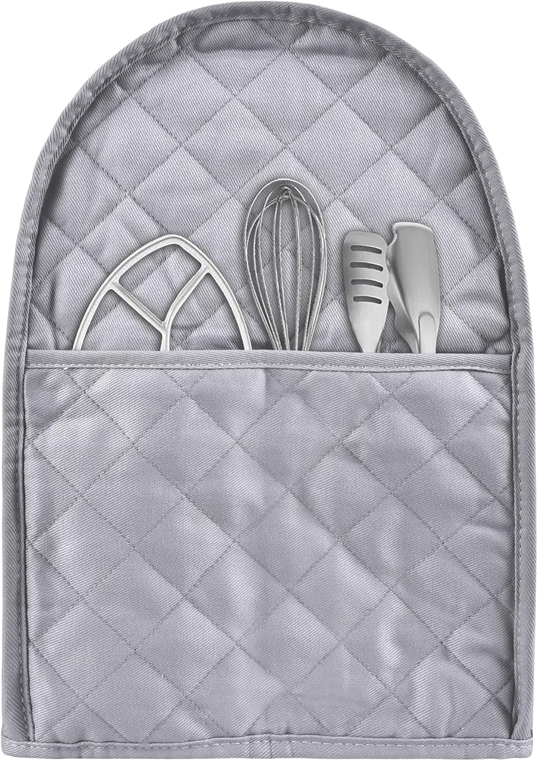 Stand Mixer Cover compatible with Kitchenaid Mixer, Fits All Tilt Head & Bowl Lift Models,Pure Cottot,Fine, Soft, Not Easy to Fade, Not Easy To Pilling (Grey, Fits for 6-8 Quart)