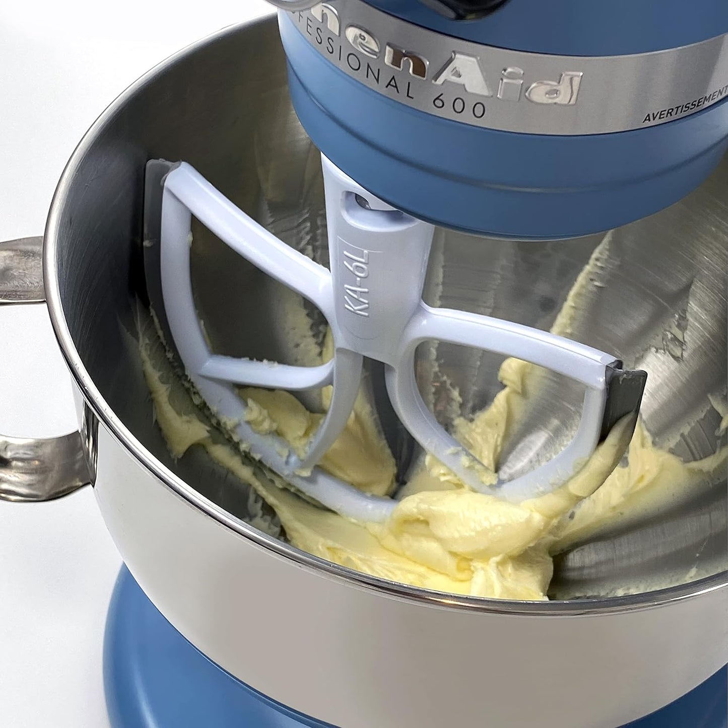 New Metro Design KA-6L Plastic Beater Blade works w/ most KitchenAid 6 Qt Bowl-Lift Stand Mixers, (Grey)