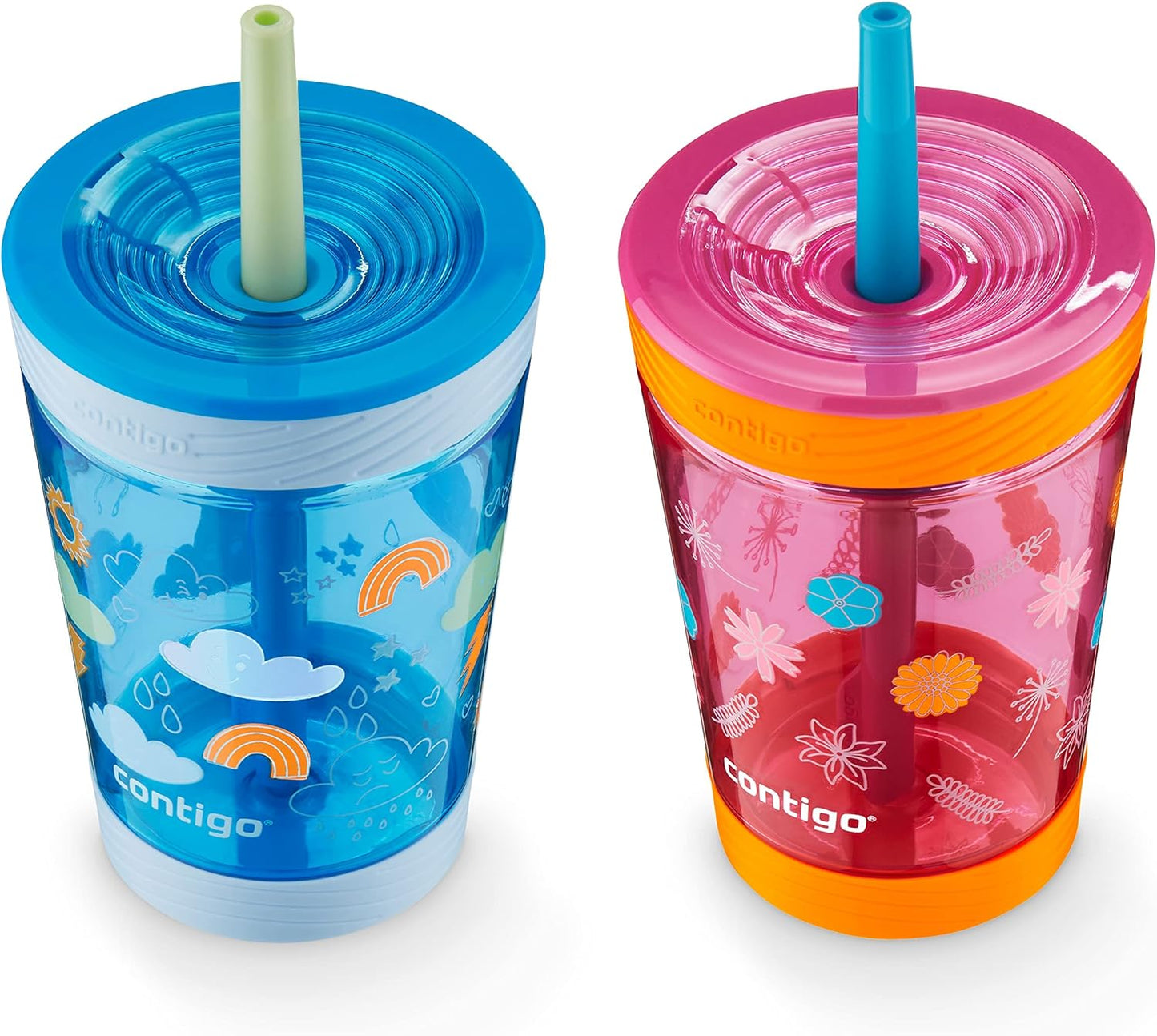 Contigo Kids Spill-Proof Tumbler with Straw 14 oz.(Pack of 8)