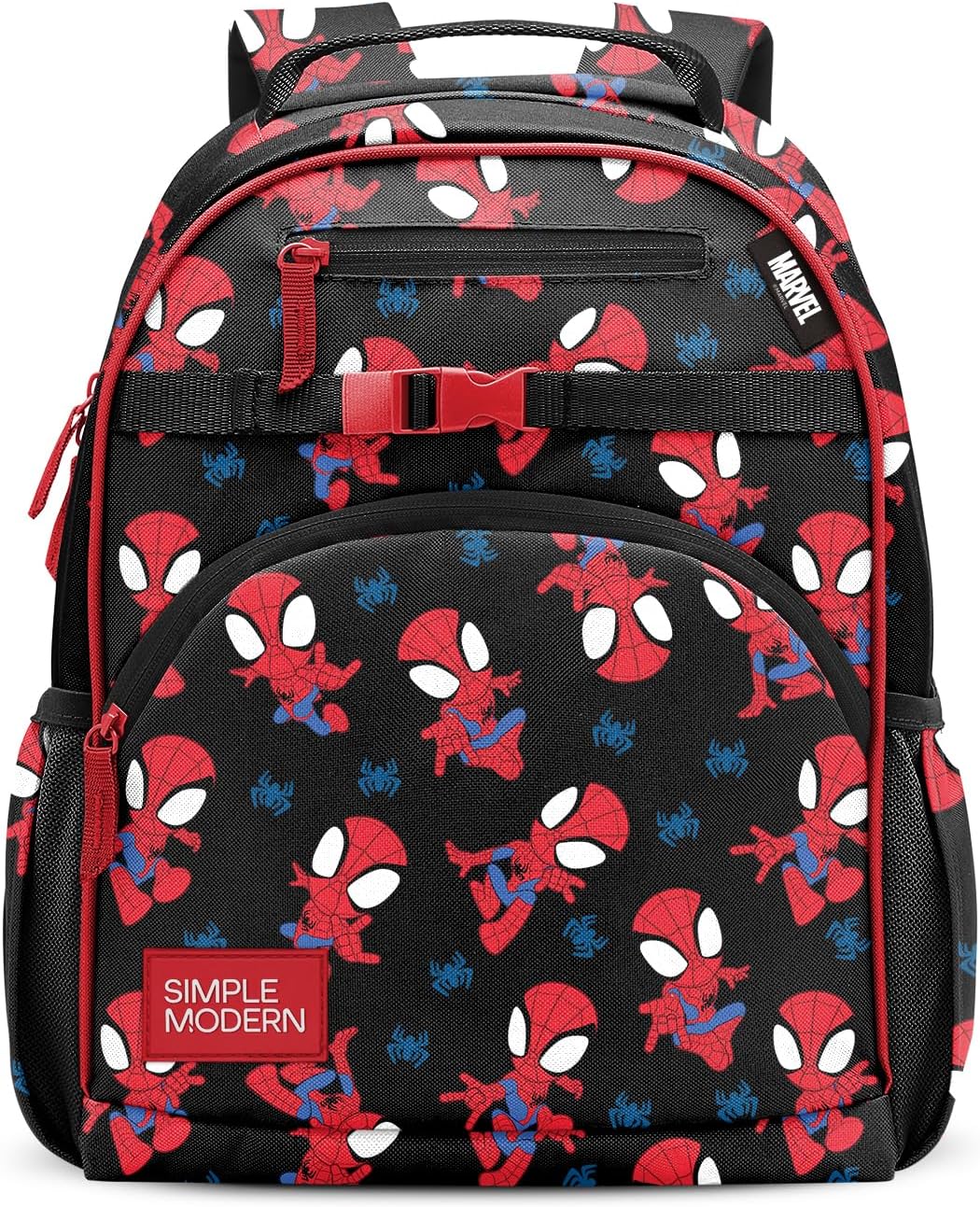 Simple Modern Medium Marvel Toddler Backpack for School Girls and Boys | Kindergarten Elementary Kids Backpack | Fletcher Collection | Kids - 15" tall | Go Spidey Go