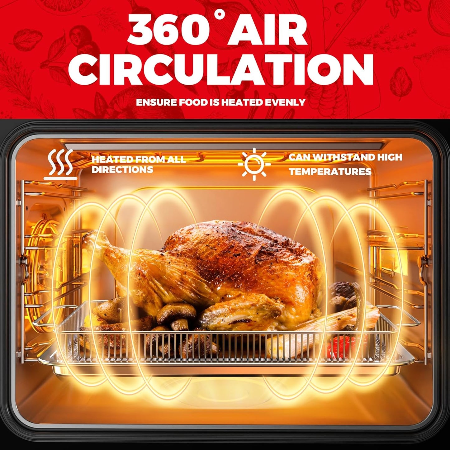 Air Fryer Basket for Oven, Air Fryer Basket and Stainless Steel Baking Tray Pant Oven Air Fryer Pan Rack for Cooking Baking Dishwasher and Broiling (13.9in * 8.8in &12.9 in * 9.7 in)