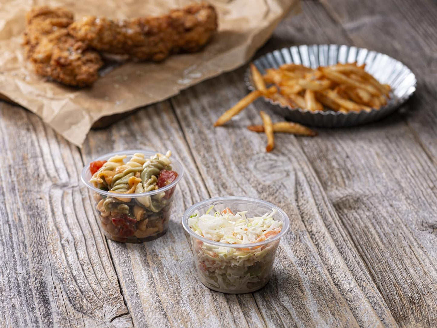 {4 oz,200 Cups} Clear Diposable Plastic Portion Cups No Lids, Small Mini Containers For Portion Controll, Jello Shots, Meal Prep, Sauce Cups, Slime, Crafts, Disposable Souffle Cups & Much more