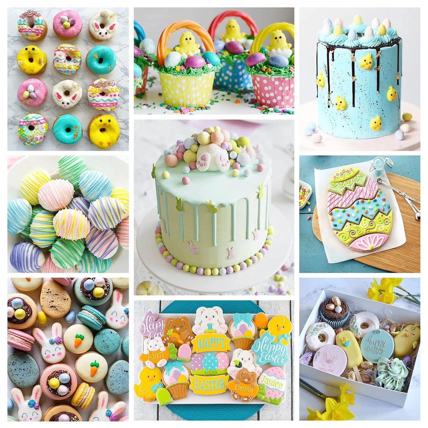 Gel Food Coloring,18 Baking Coloring Gel Set for Cake,Cookie Easter Egg Decorating,Cherrysea Edible Vibrant Food Dye for Baking Icing,Fondant,Macaron,Frosting,Gluten Free,Vegan Tasteless - 6g/Bottle