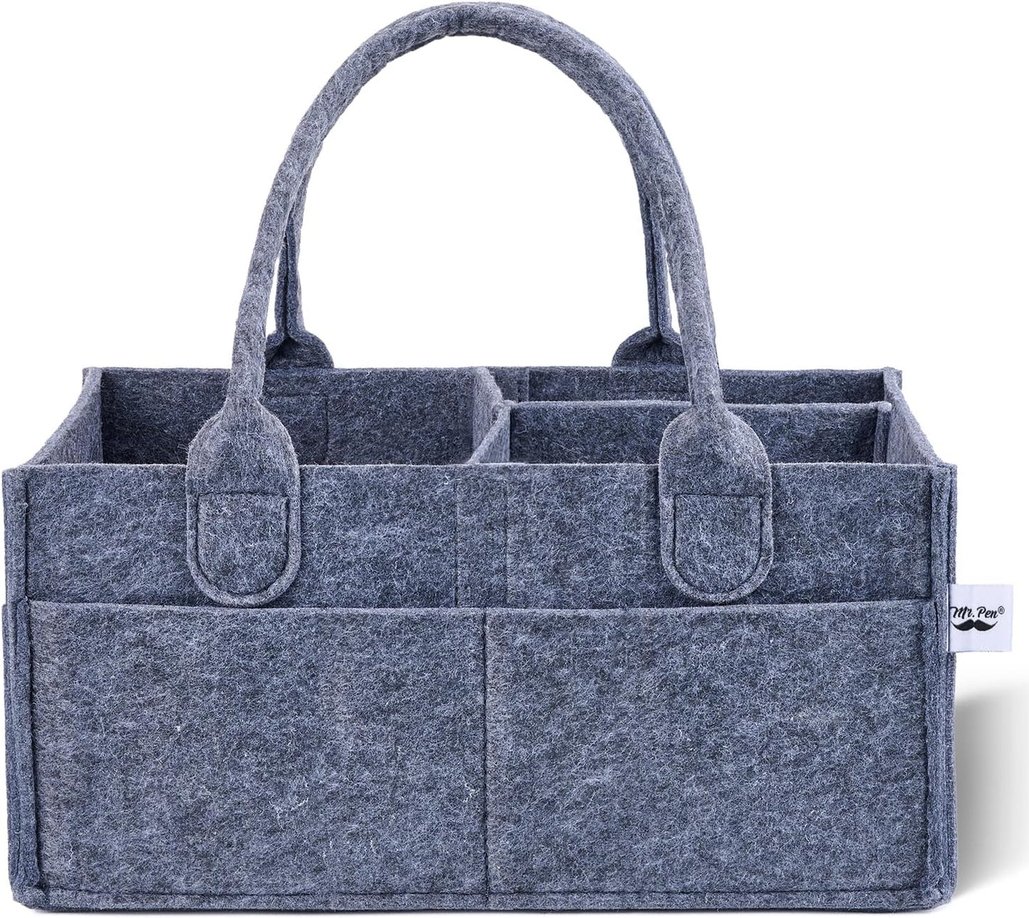 Mr. Pen- Baby Diaper Caddy Organizer, Charcoal Gray, Diaper Organizer, Car Diaper Caddy, Baby Caddy Organizer, Portable Diaper Caddy, Diaper Organizer for Changing Table, Baby Organizer for Nursery