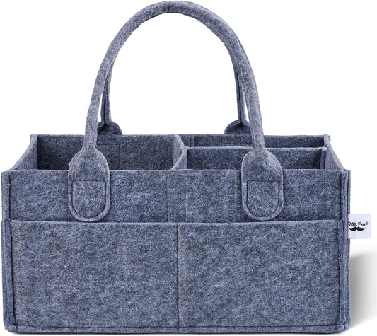 Mr. Pen- Baby Diaper Caddy Organizer, Charcoal Gray, Diaper Organizer, Car Diaper Caddy, Baby Caddy Organizer, Portable Diaper Caddy, Diaper Organizer for Changing Table, Baby Organizer for Nursery