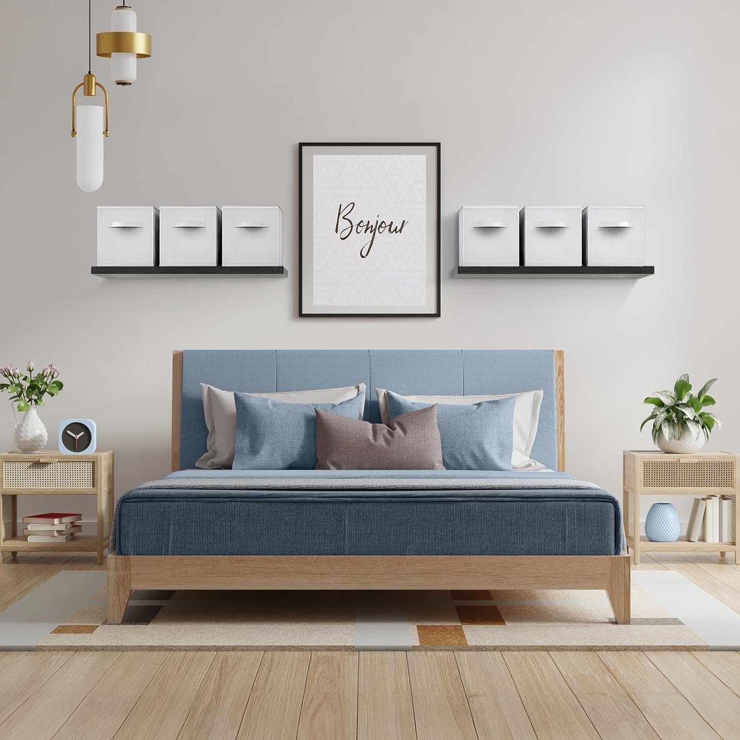 Sorbus Foldable Storage Cubes - 6 Pack, 11 Inch, White, Fabric, Foldable, Storage and Organization, Versatile Use, Collapsible Storage, Lightweight and Durable