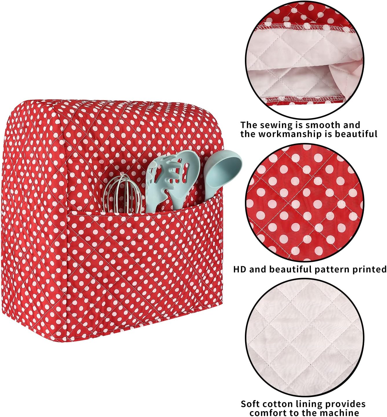 KitchenAid Mixer Cover - Compatible With 5-8 Quart Mixer, Includes Pockets