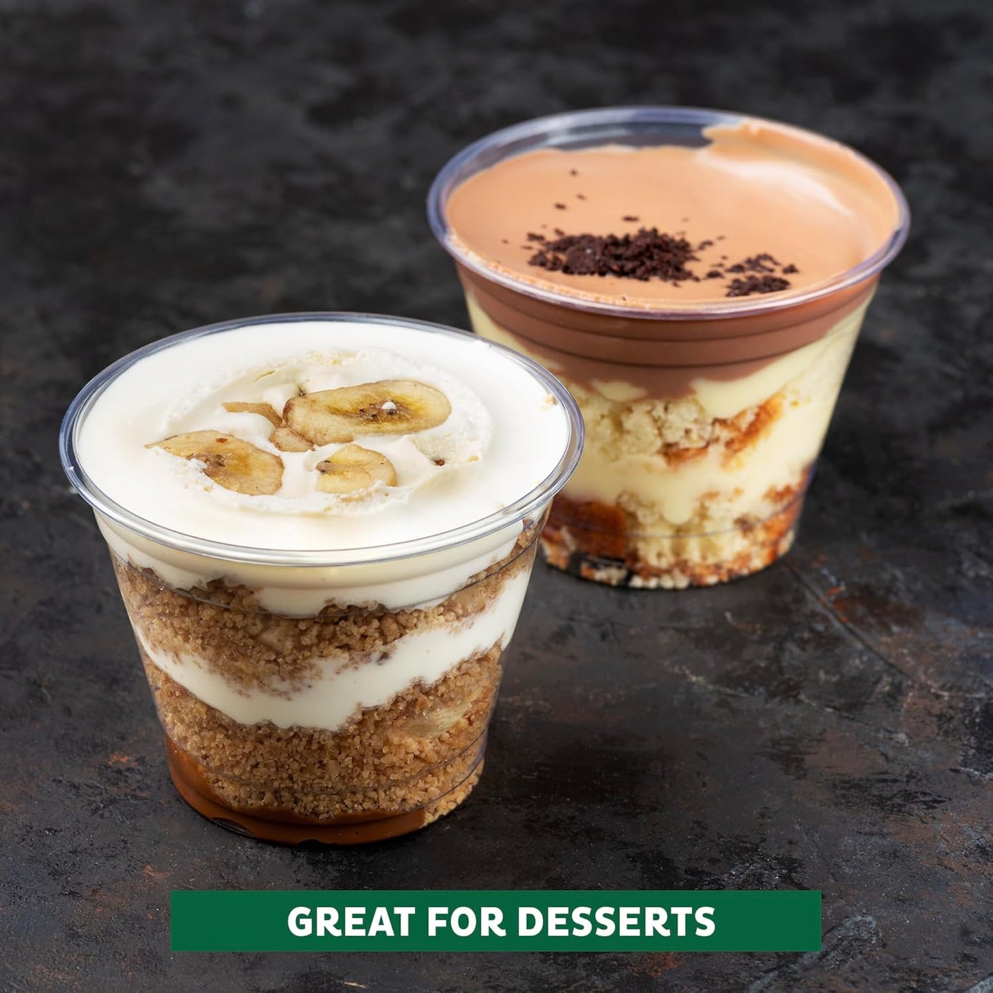 Freshware Plastic Portion Cups with Lids [5.5 Ounce, 100 Sets] Souffle Cups, Jello Shot Cups, Condiment Sauce Containers For Sampling, Sauce, Snack or Dressing