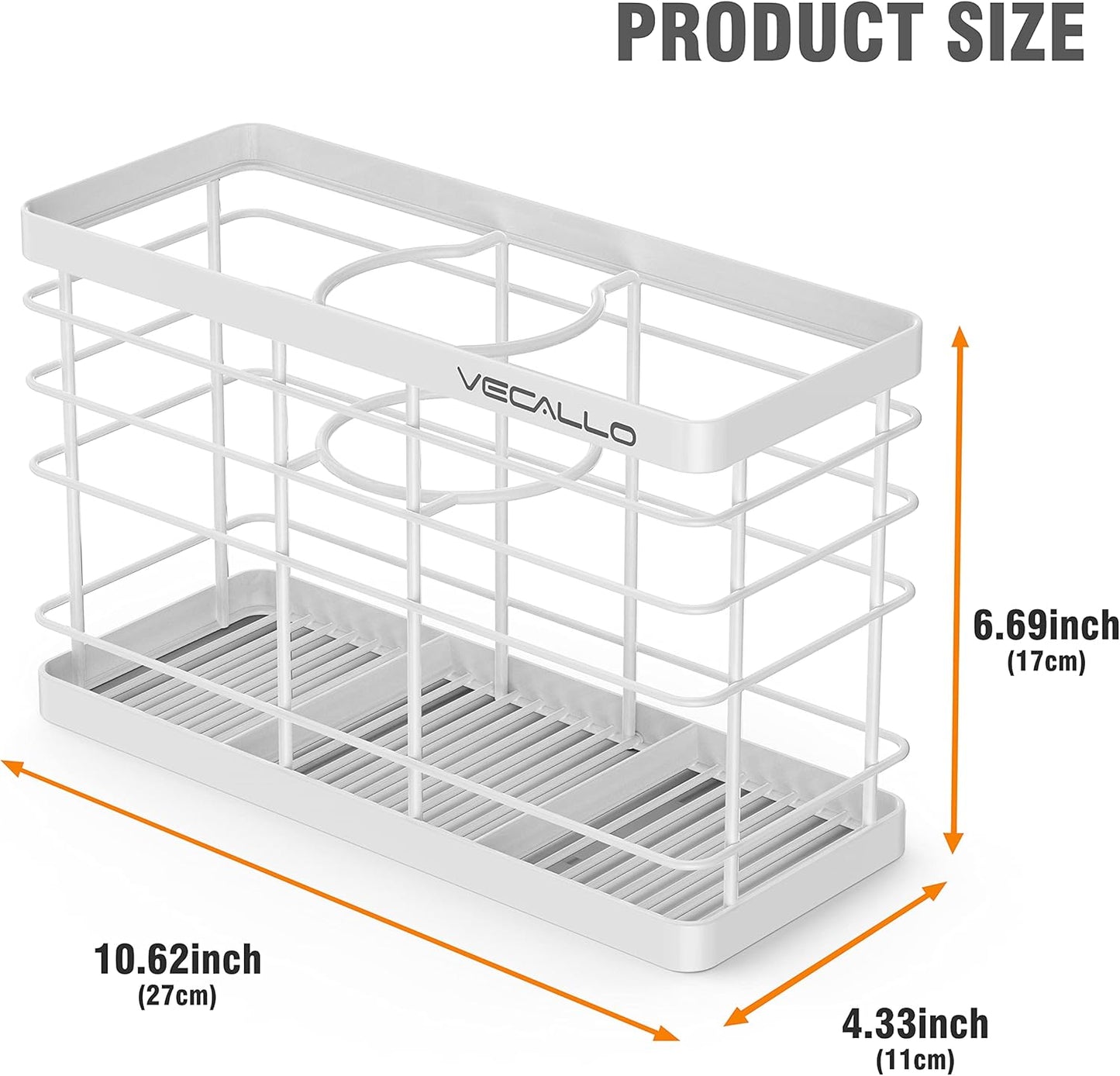 Hair Tool Organizer, Curling iron stands, Bathroom Organizer Basket Hair Supplies Organizer Storage Hair Dryer Holder- Wall Mount No Drilling