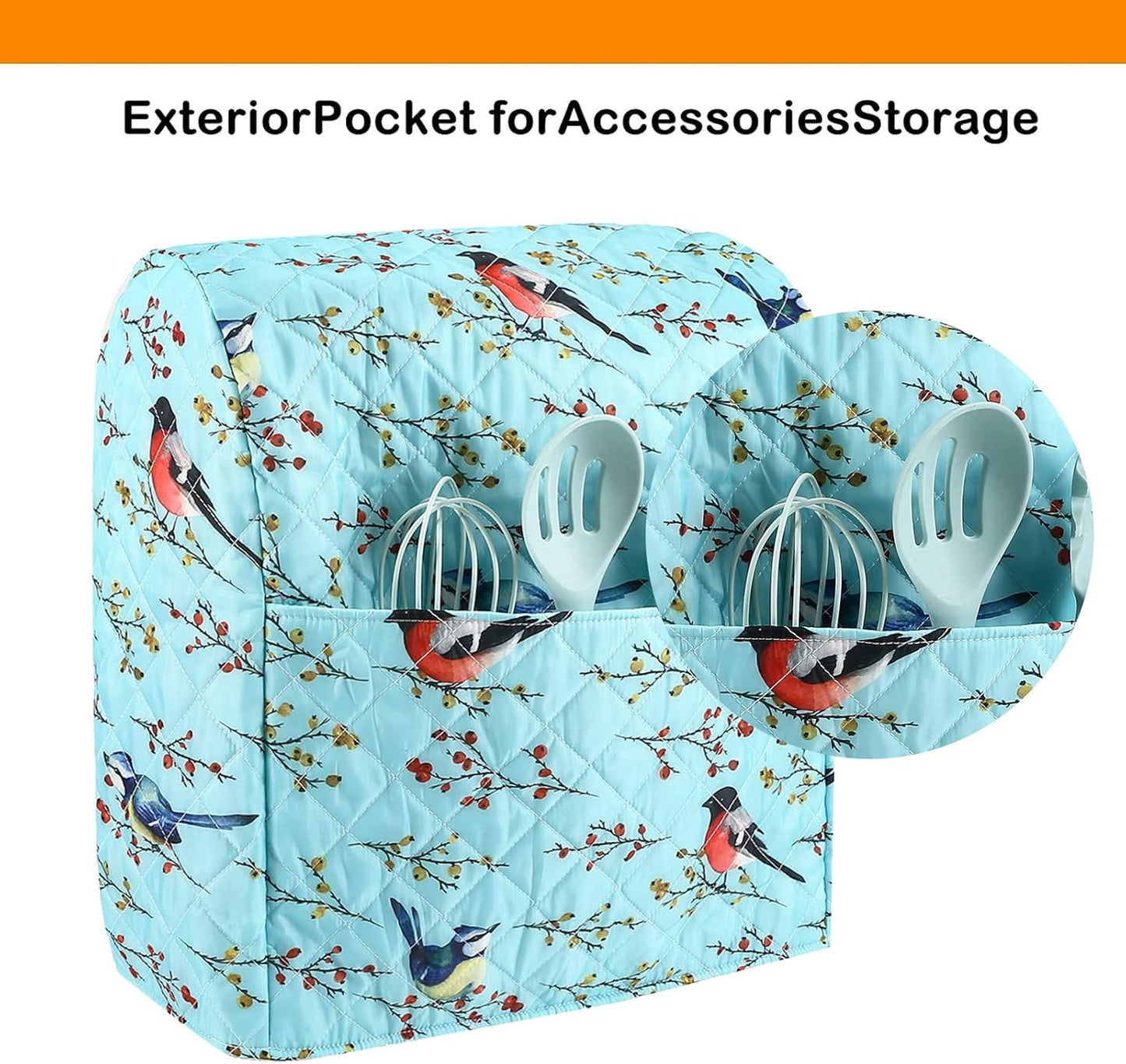 Stand Mixer Cover,Kitchen Mixer Cover Compatible With 5-8 Quart Kitchenaid Hamilton Mixers,Pioneer Woman Kitchen Aid Covers for Stand Mixer,Pioneer Women Kitchen Aid Mixer Assecories