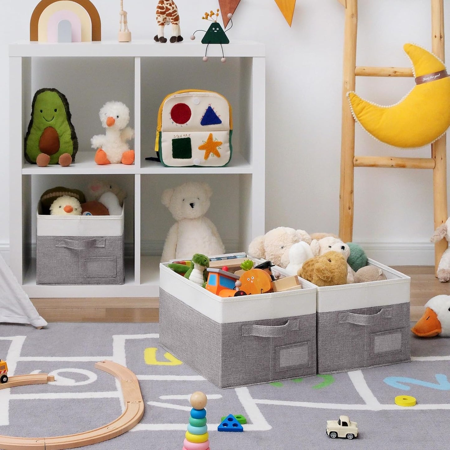 GRANNY SAYS Fabric Storage Bins for Clothes & Closet Organization - Collapsible, Decorative Boxes, Large, 3-Pack