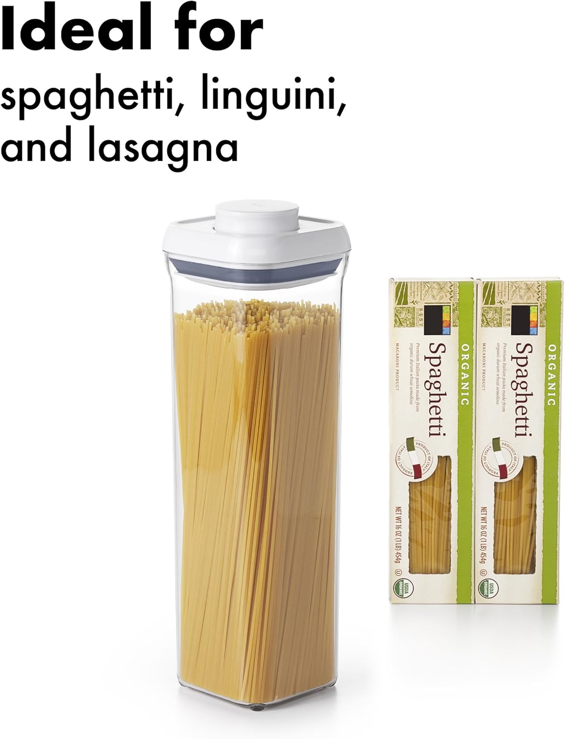 OXO Good Grips 2.1 Qt POP Container – Airtight Food Storage – for Spaghetti and More