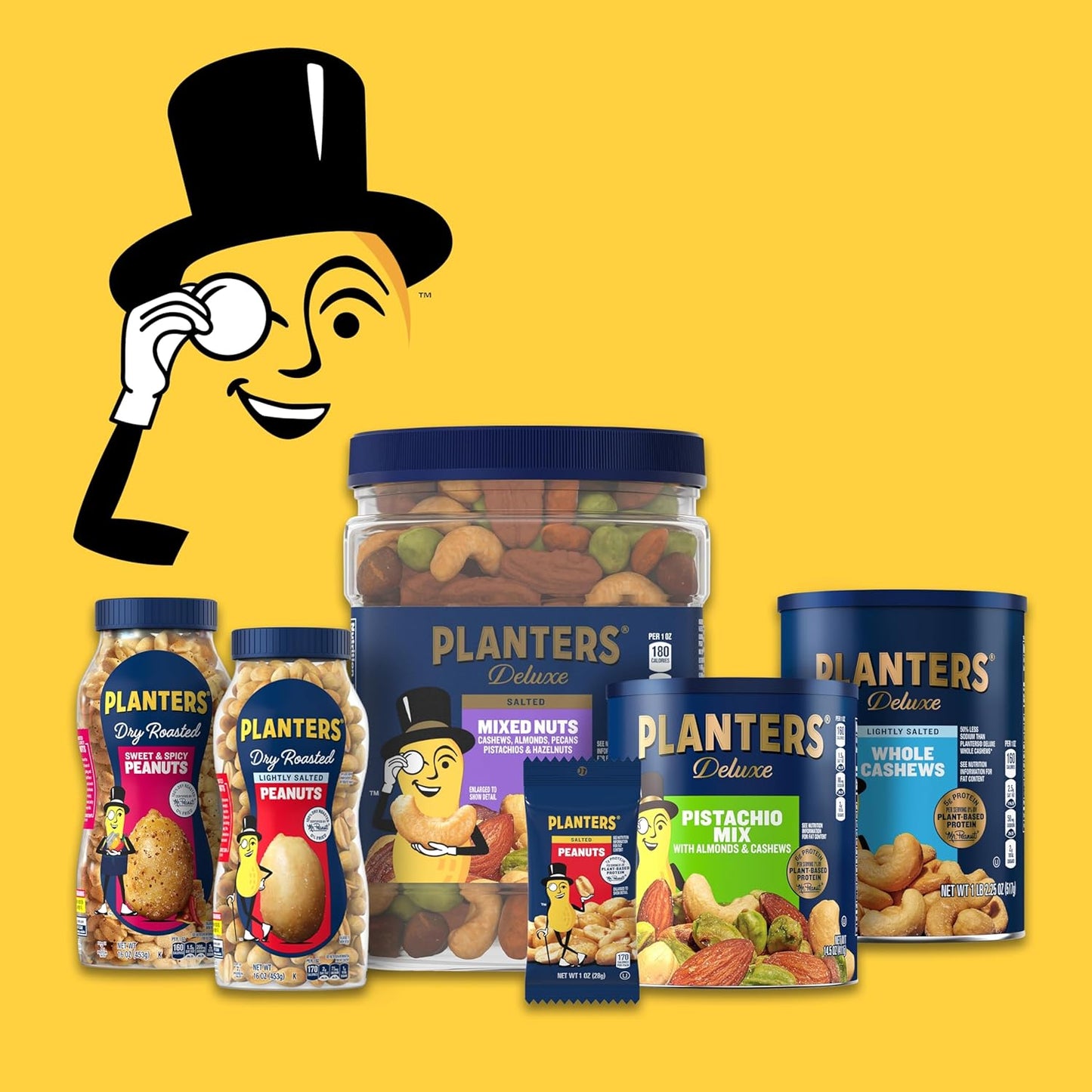 Planters Deluxe Whole Cashews (8.5 oz Canister)