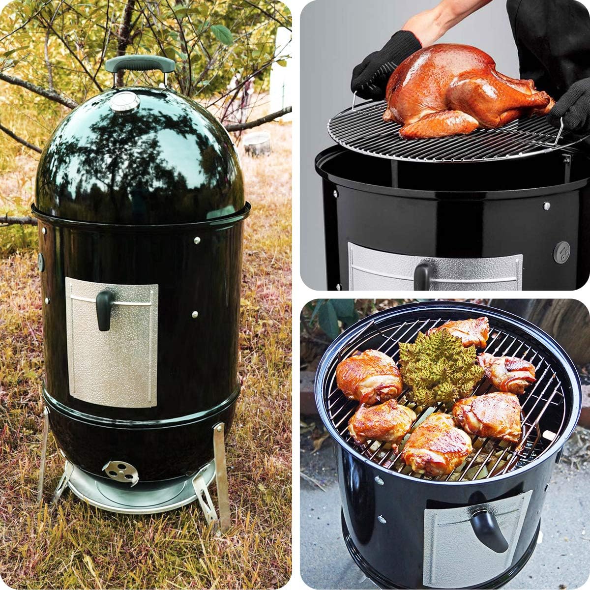 YAOAWE 5 Pack Meat Thermometer Probe Grommet for Grills, Compatible with Weber 85037 Smokey Mountain Cookers, and Other Grill DIY Probes Port, Replacement Accessories