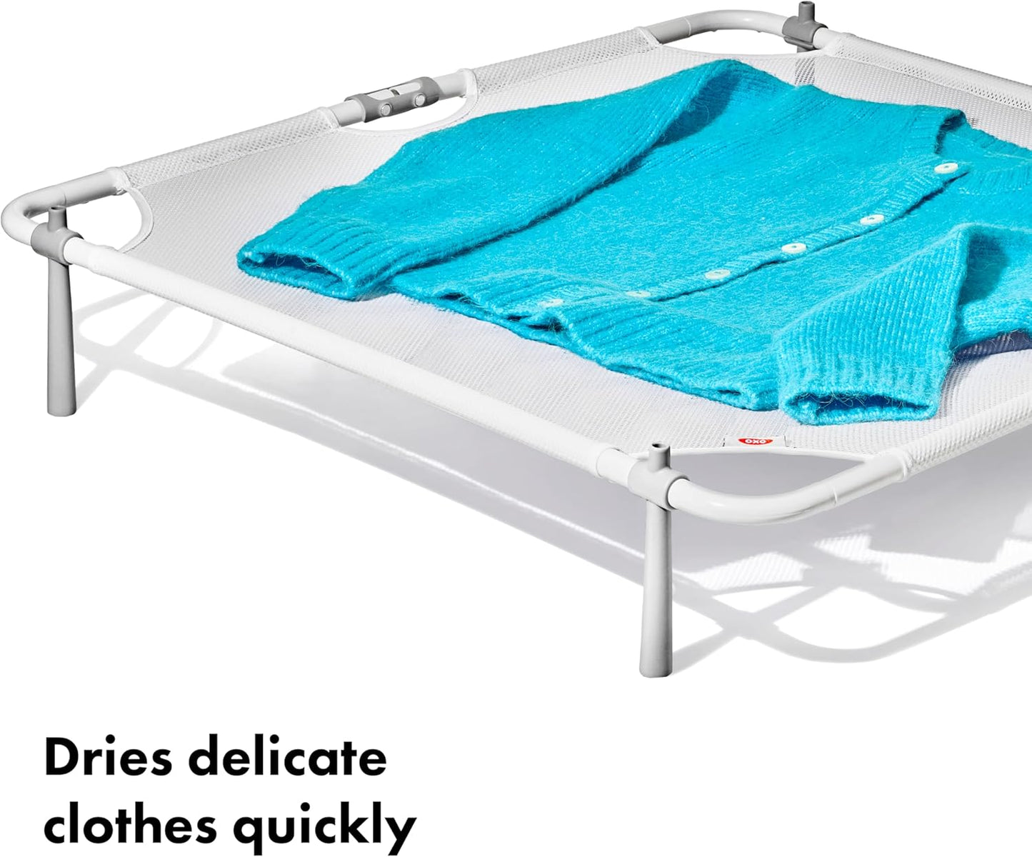 OXO Good Grips Folding Sweater Dryer, White, 26" sq. x 4-1/2" h