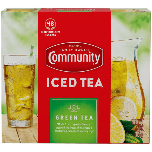 Community Coffee Green Tea, 576 Individual Size Tea Bags, 48 Count (Pack of 12)