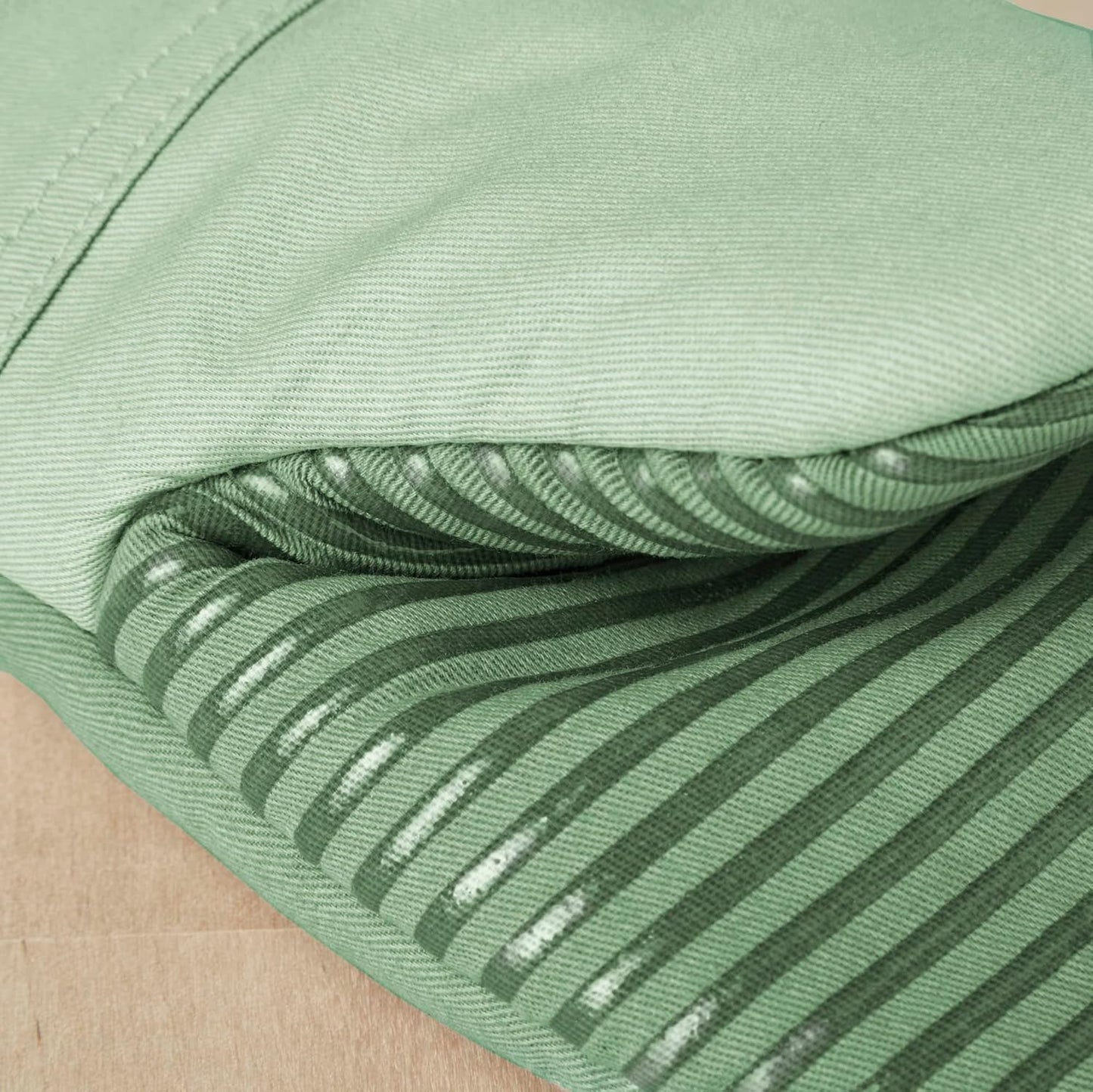 KitchenAid Beacon Two-Tone Non-Slip Oven Mitt Set, Pistachio/Graphite Green, 5.75"x13", 2 Piece